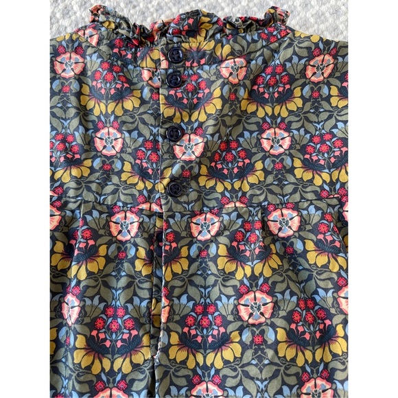🔥KIDS BONPOINT Khaki Floral Liberty Print Dress🔥 - Picture 4 of 8